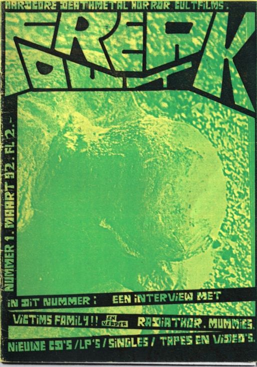 FREAK OUT magazine side cover Issue 1 March 1992
