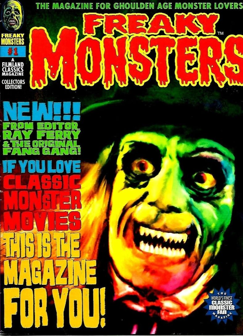 FREAKY MONSTERS magazine side cover Issue 1 November/December 2010