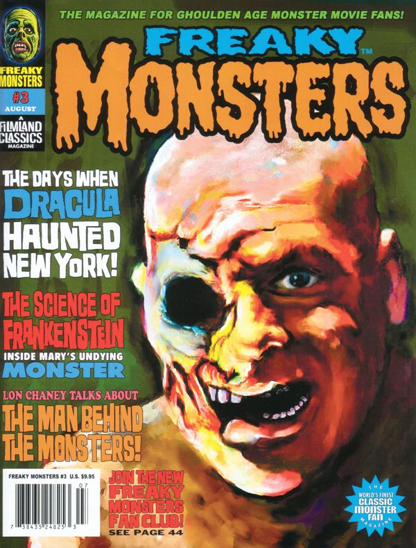 FREAKY MONSTERS magazine side cover Issue 3 August 2011