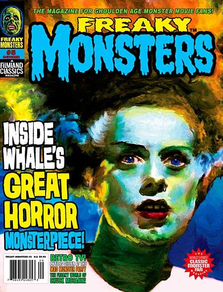 FREAKY MONSTERS magazine side cover Issue 5 October 2011