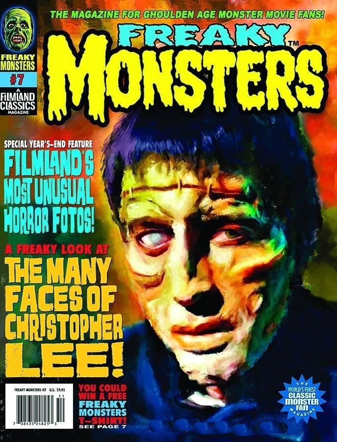 FREAKY MONSTERS magazine side cover Issue 7 January 2012