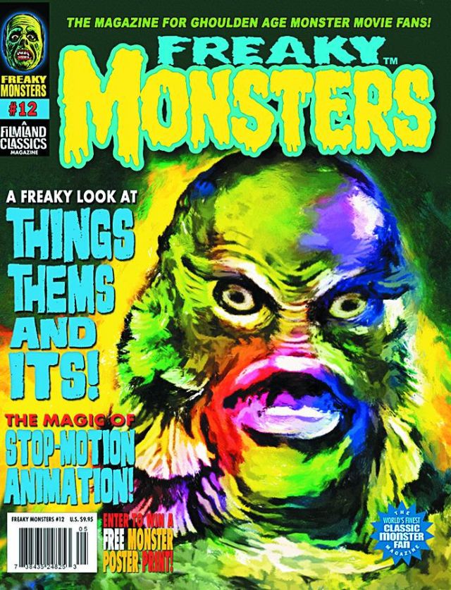 FREAKY MONSTERS magazine side cover Issue 12  2012