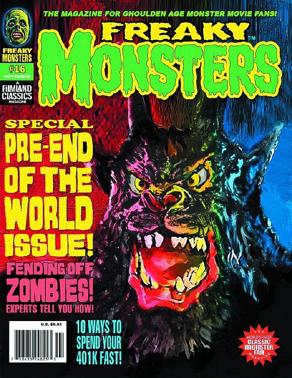 FREAKY MONSTERS magazine side cover Issue 16 November 2013