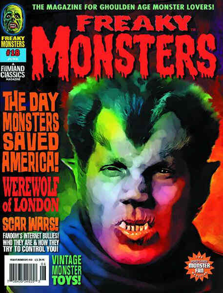 FREAKY MONSTERS magazine side cover Issue 18 June 2014
