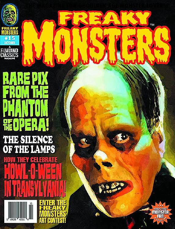FREAKY MONSTERS magazine side cover Issue 15 October 2013
