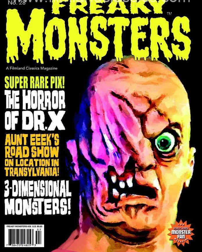 FREAKY MONSTERS magazine side cover Issue 28   2018