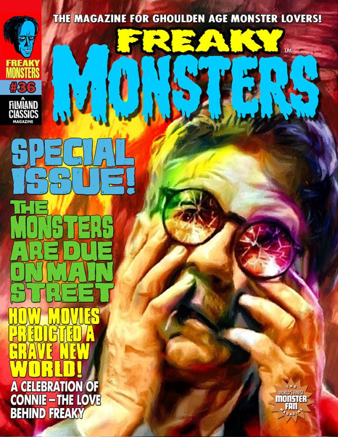 FREAKY MONSTERS magazine side cover Issue 36  February 2023