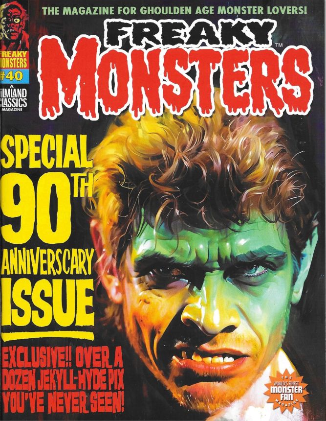 FREAKY MONSTERS magazine side cover Issue 40  November 2024