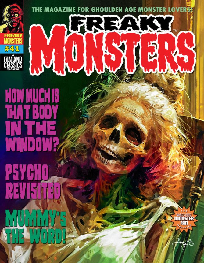 FREAKY MONSTERS magazine side cover Issue 41   2025