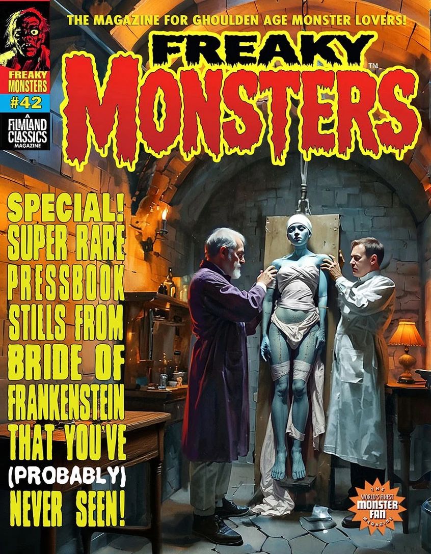 FREAKY MONSTERS magazine side cover Issue 42   2025