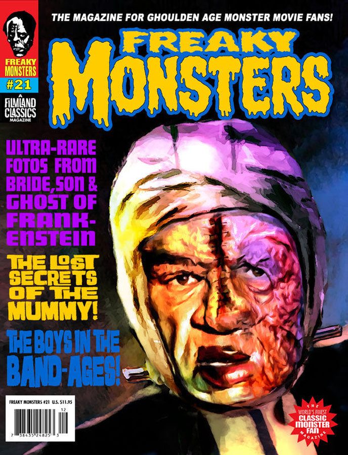 FREAKY MONSTERS magazine side cover Issue 21  2015