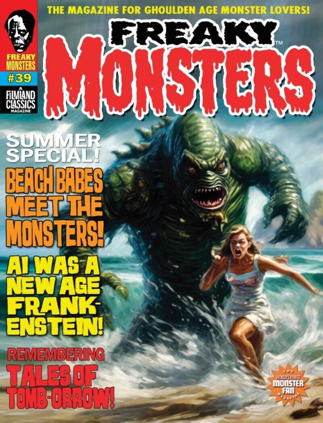 FREAKY MONSTERS magazine side cover Issue 39   2024