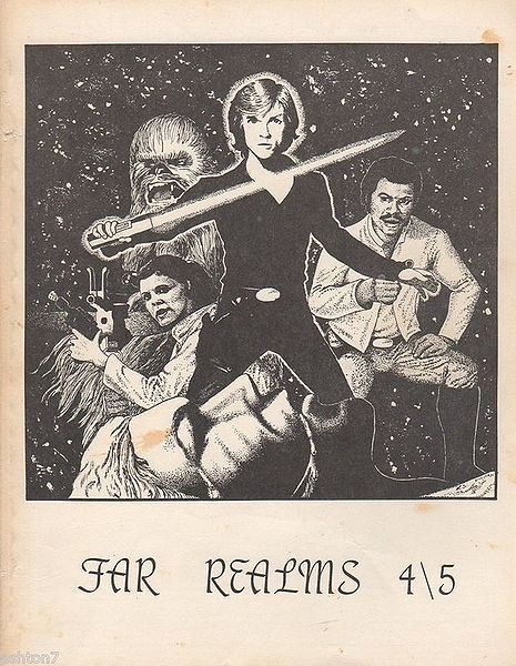 FAR REALMS magazine side cover Issue 4/5 May 1983