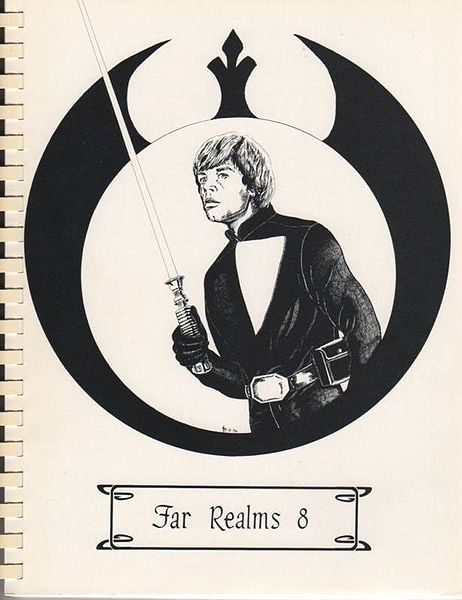 FAR REALMS magazine side cover Issue 8 May 1986
