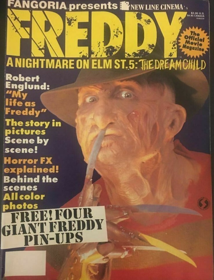 OFFICIAL MOVIE MAGAZINES magazine side cover   1989