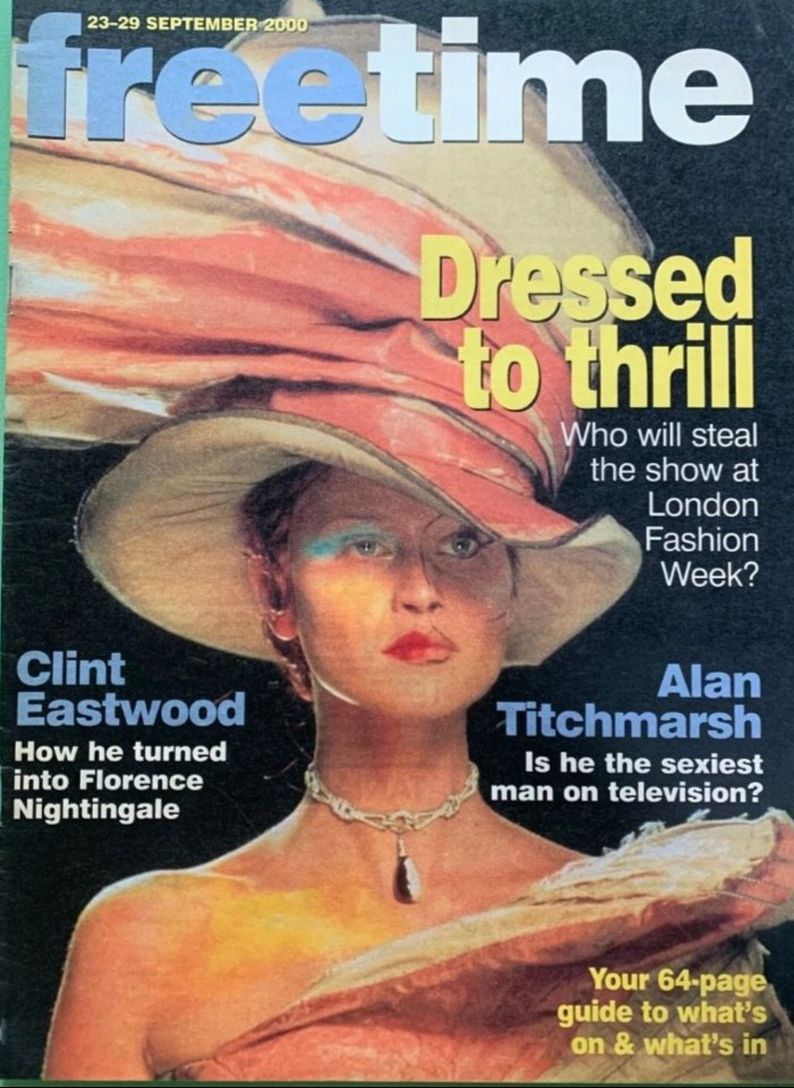 FREETIME UK magazine side cover 23 September 2000