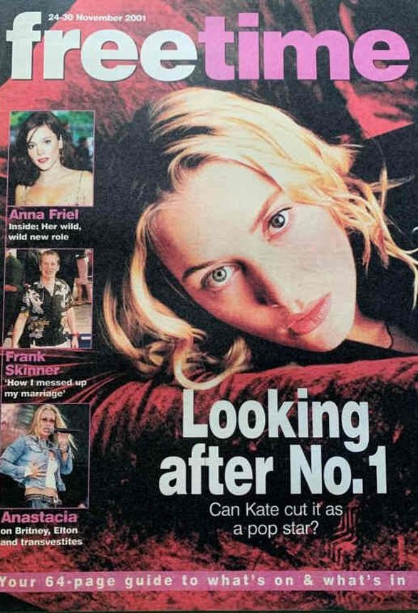 FREETIME UK magazine side cover 24 November 2001