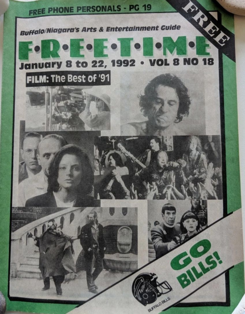 FREETIME USA magazine side cover 8 January 1992