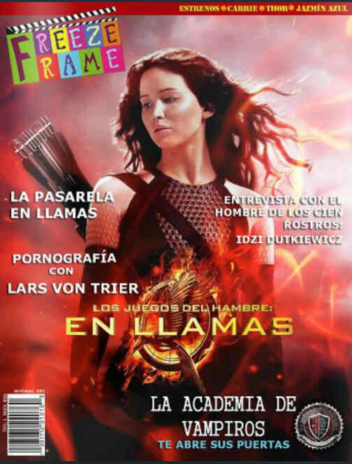 FREEZE FRAME magazine side cover Issue 1 November 2013