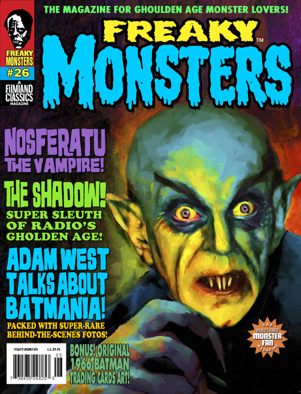 FREAKY MONSTERS magazine side cover Issue 26  2016