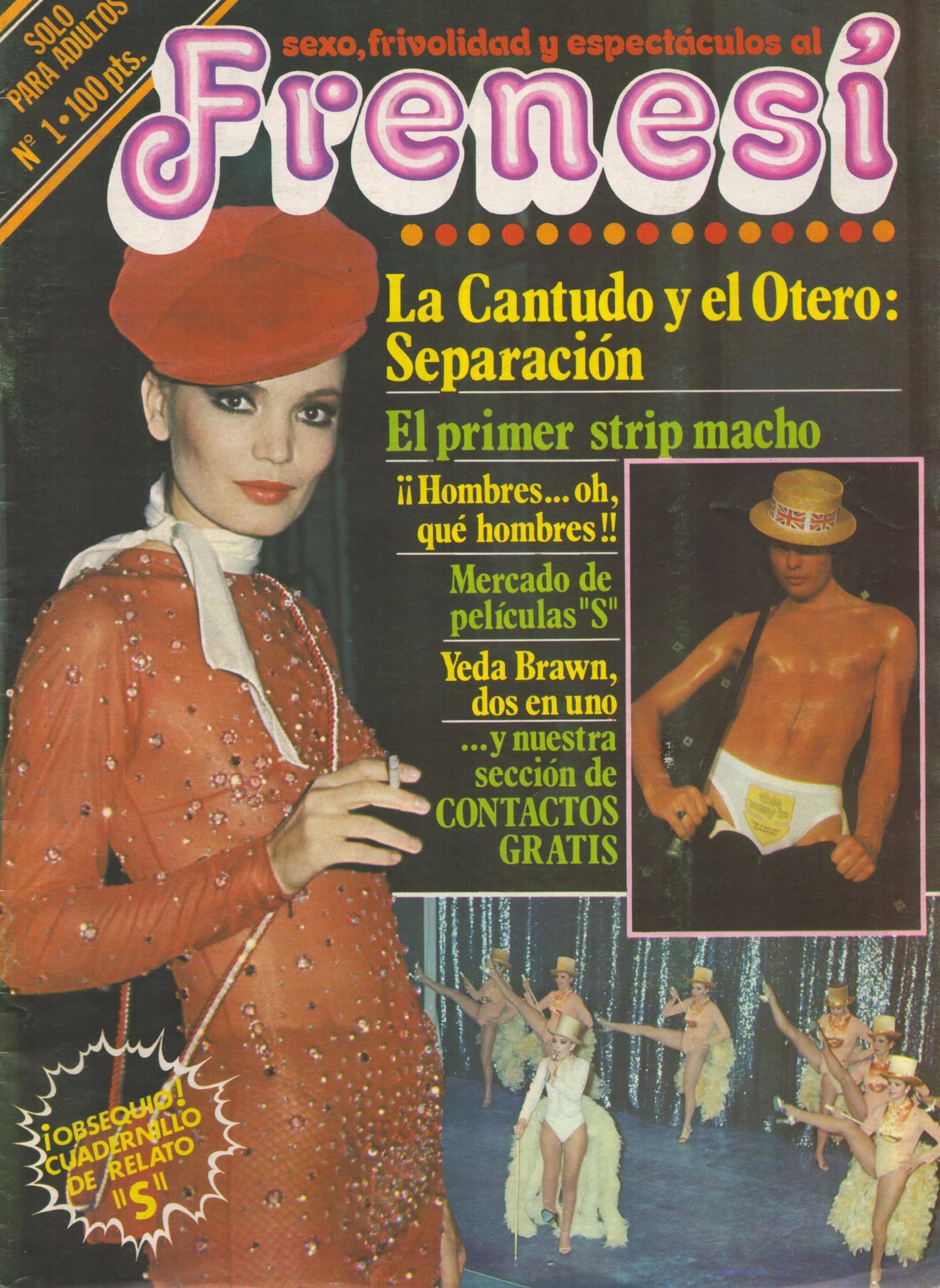 FRENESI magazine side cover Issue 1   1979