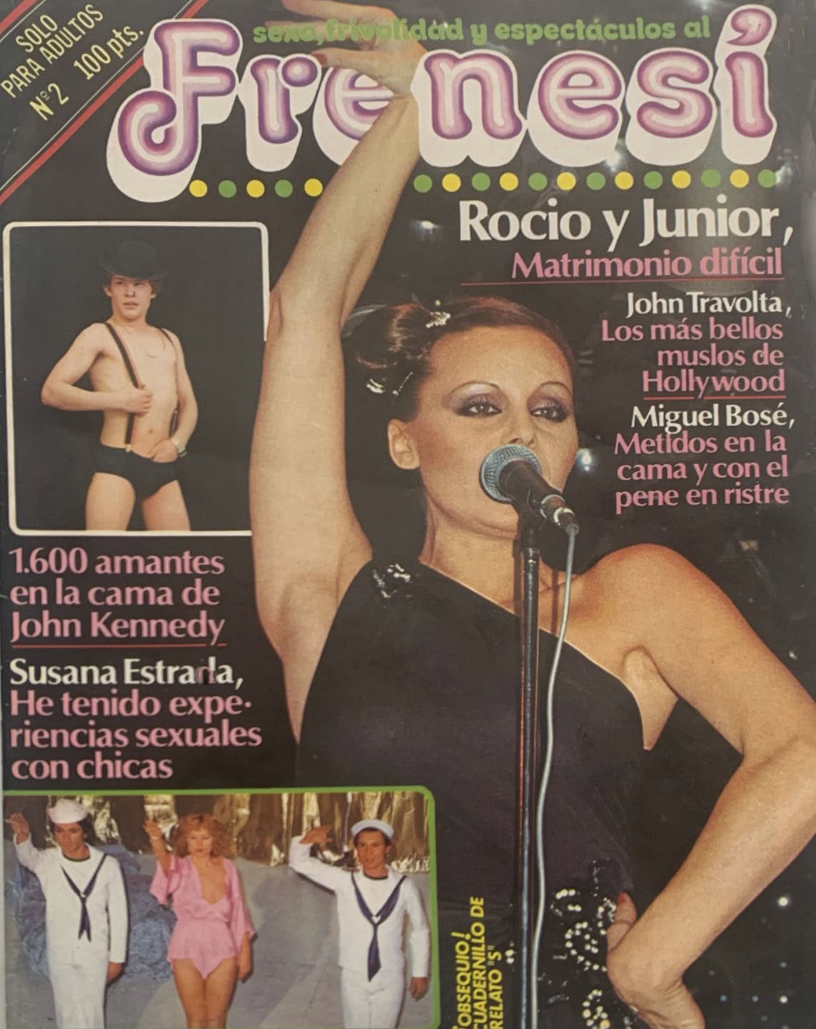FRENESI magazine side cover Issue 2   1979