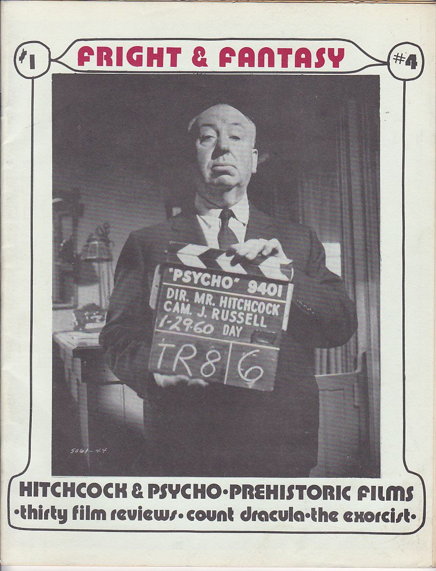 FRIGHT AND FANTASY magazine side cover Issue 4  1974