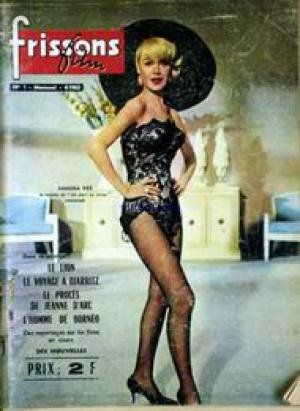 FRISSONS FILM magazine side cover Issue 1 July 1958