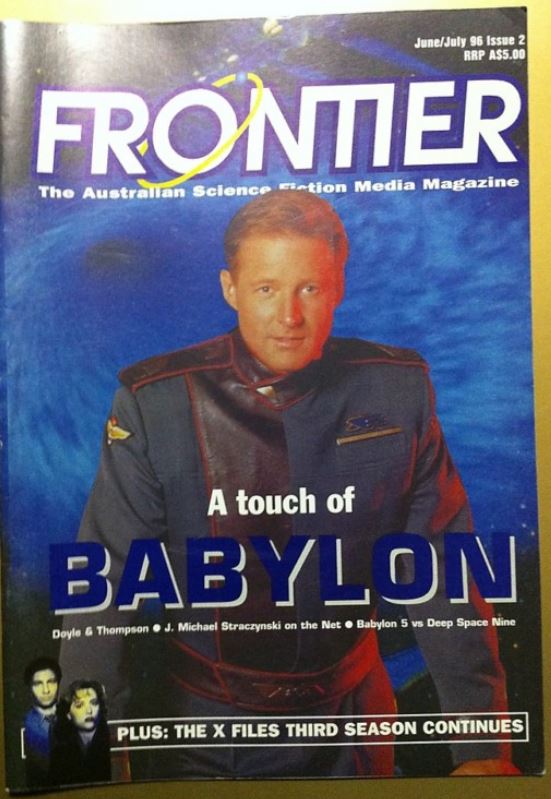 FRONTIER magazine side cover Issue 2 June/July 1996
