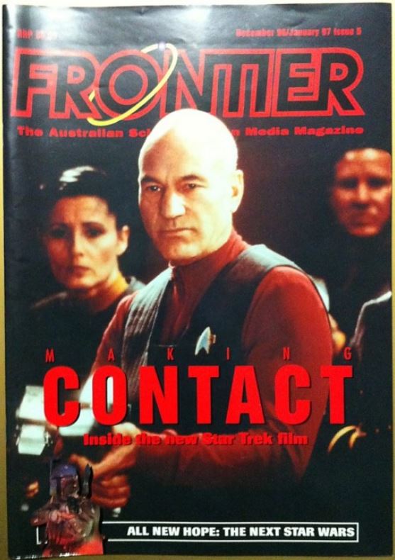 FRONTIER magazine side cover Issue 5 December 1996