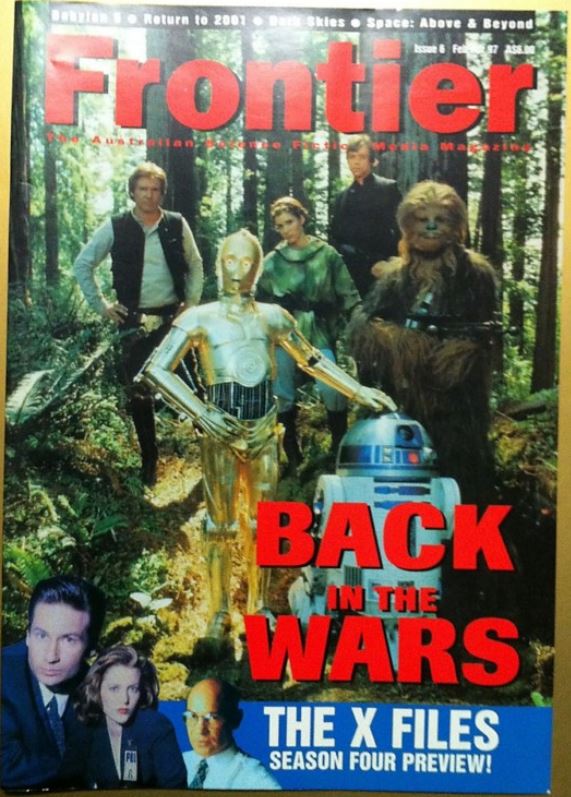FRONTIER magazine side cover Issue 6 February/March/April 1997