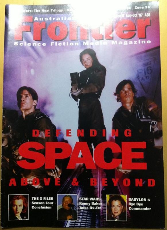 FRONTIER magazine side cover Issue 8 August/September/October 1997
