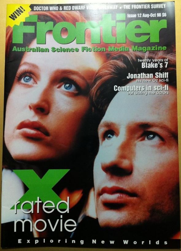 FRONTIER magazine side cover Issue 12 August/September/October 1998