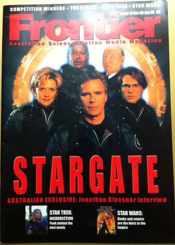 FRONTIER magazine side cover Issue 13 November/December 1998
