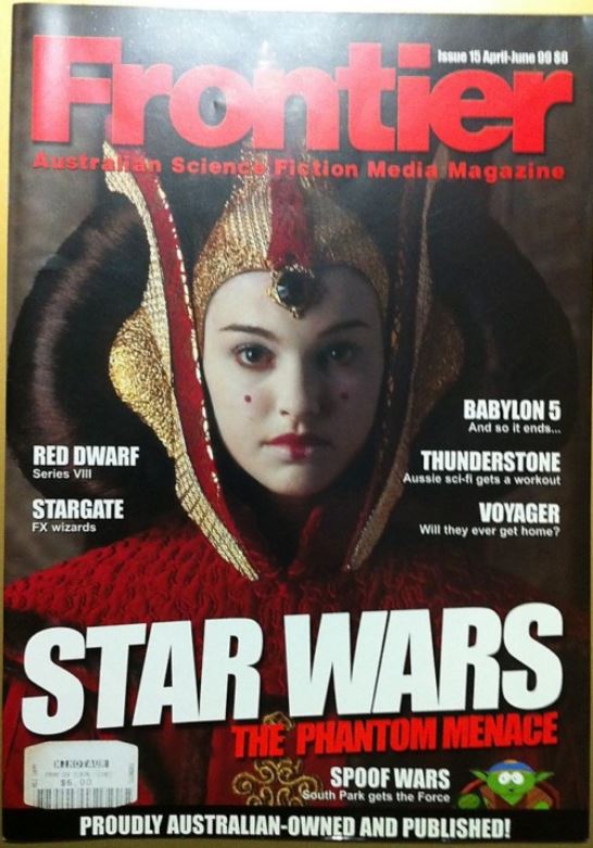 FRONTIER magazine side cover Issue 15 April/May/June 1999
