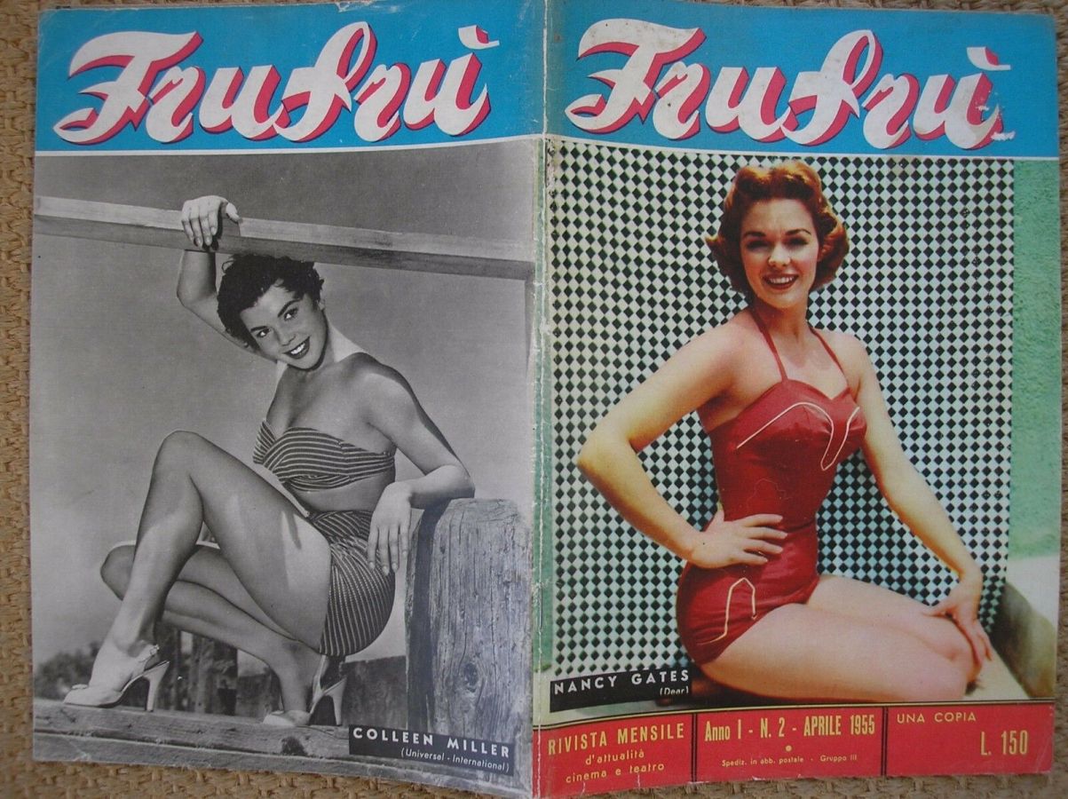 FRUFRU magazine side cover Issue 2  April 1955