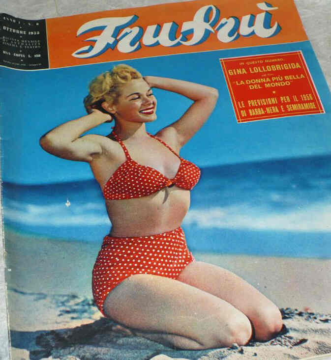 FRUFRU magazine side cover Issue 6  October 1955
