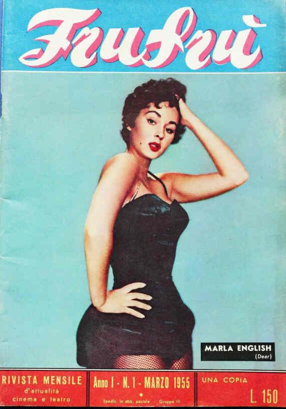 FRUFRU magazine side cover Issue 1  March 1955
