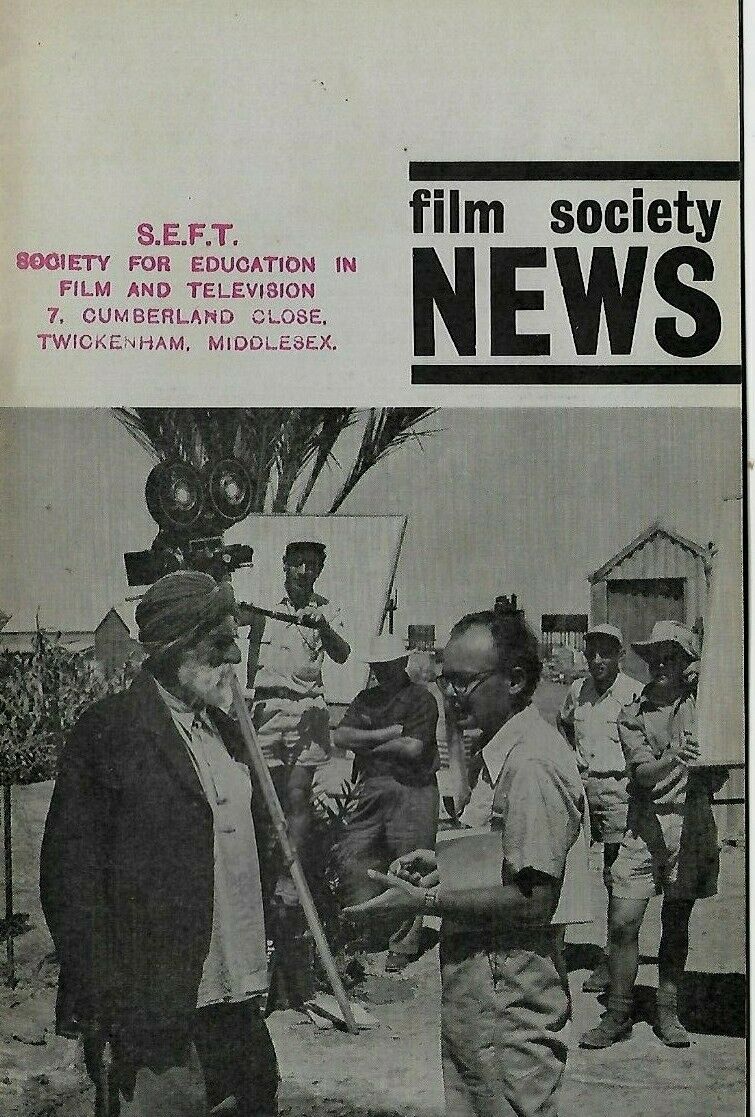 FILM NEWS BFOFS magazine side cover Issue 9 Summer 1961