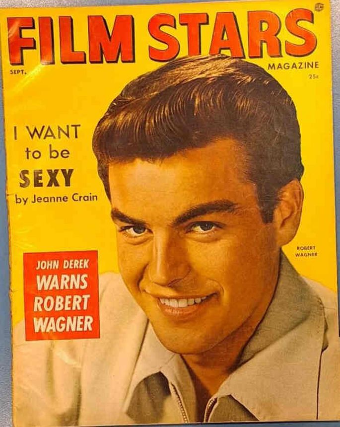 FILM STARS magazine side cover  September 1954