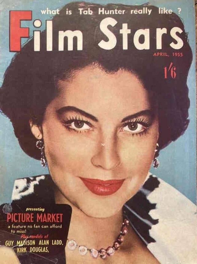 FILM STARS (Au) magazine side cover  April 1955