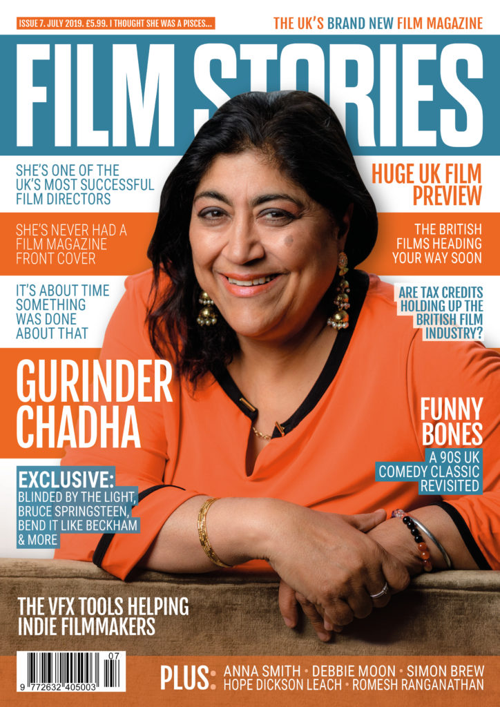 FILM STORIES (UK) magazine side cover Issue 7  July 2019