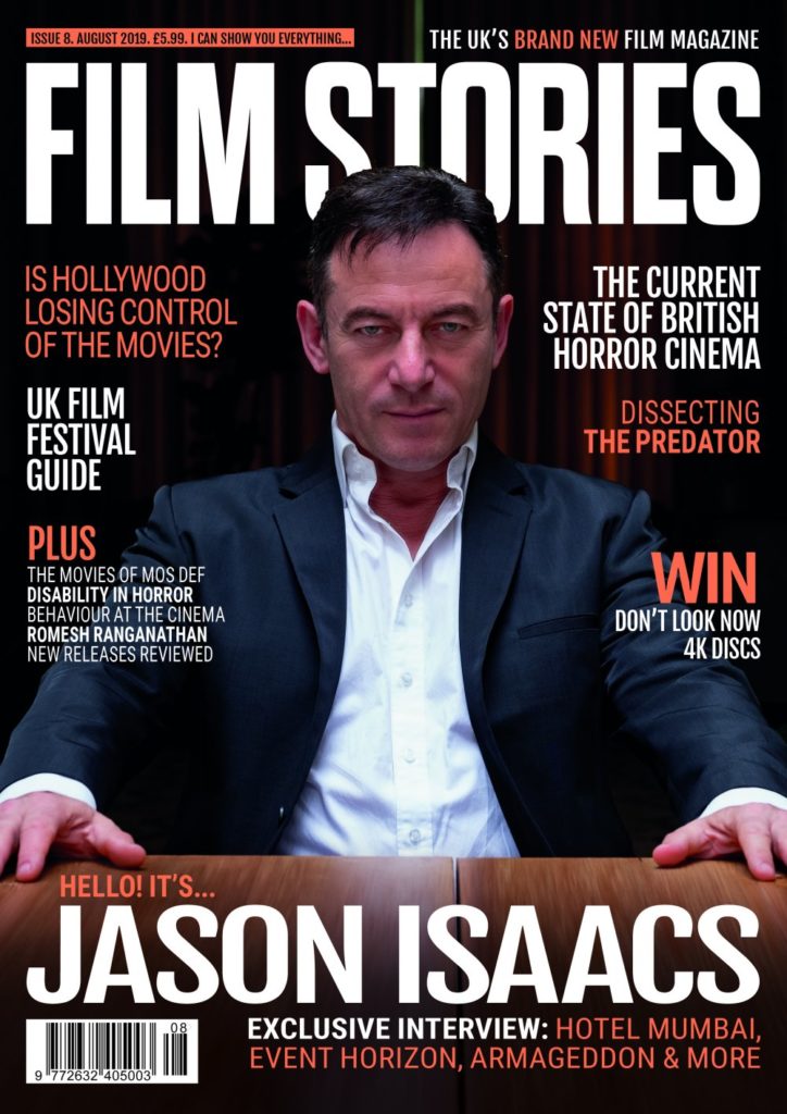 FILM STORIES (UK) magazine side cover Issue 8  August 2019