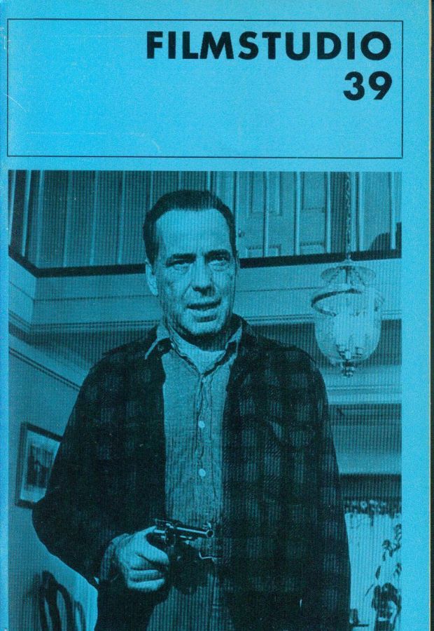 FILMSTUDIO magazine side cover Issue 39   1963