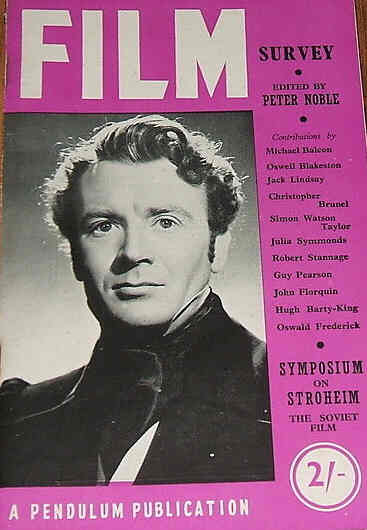 FILM SURVEY magazine side cover Spring 1947