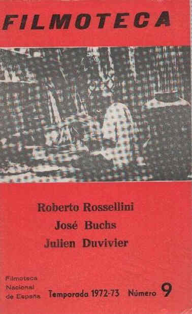 FILMOTECA SPAIN magazine side cover Issue 9   1972