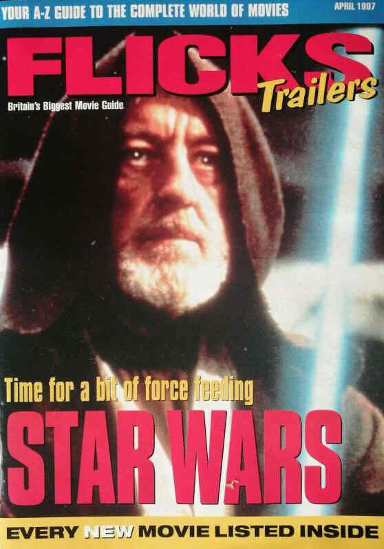 FLICKS TRAILERS magazine side cover  April 1997