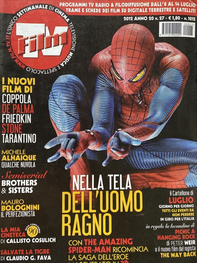 FILM TV magazine side cover Issue 27 8 July 2012