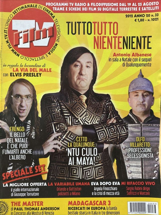 FILM TV magazine side cover Issue 33 19 August 2012