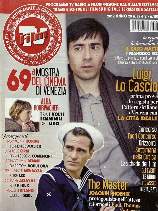 FILM TV magazine side cover Issue 35 2 September 2012